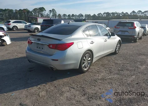2014 Infiniti Q50 z USA, uszkodzony, nr VIN JN1BV7AP7EM688273
